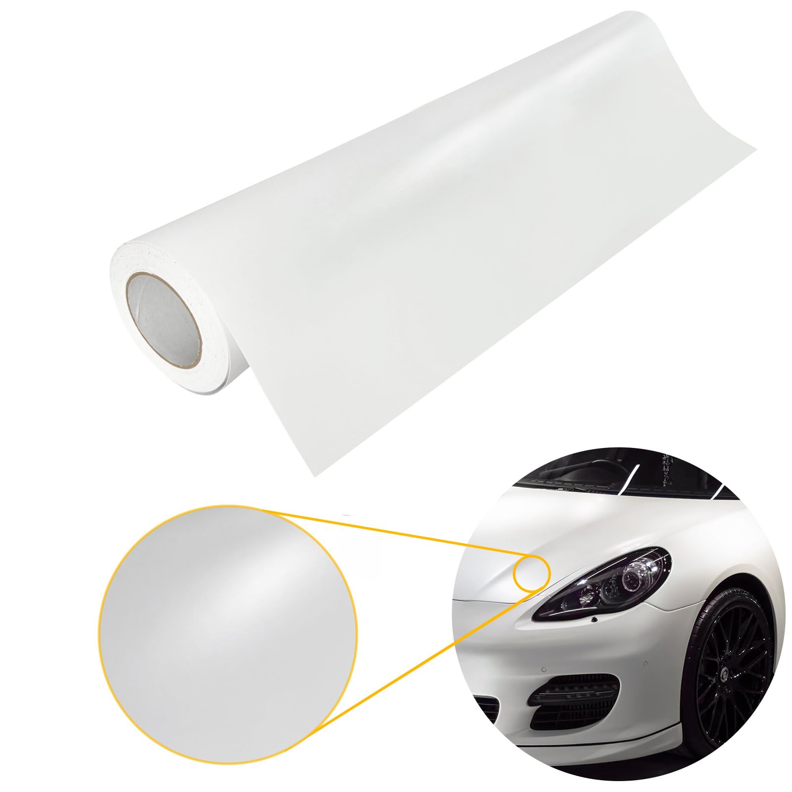 DecoMeister Autofolie matt 100x50 cm | Klebefolie Auto mit Luftkanal-Kleber und UV-Schutz | Selbstklebend Folie für Innen und Außen | Auto Folierung für Tuning | Carwrappingfolie | Weiß Matt DecoMeister Autofolie matt 100x50 cm | Klebefolie Auto mit Luftkanal-Kleber und UV-Schutz | Selbstklebend Folie für Innen und Außen | Auto Folierung für Tuning | Carwrappingfolie | Weiß Matt von DecoMeister