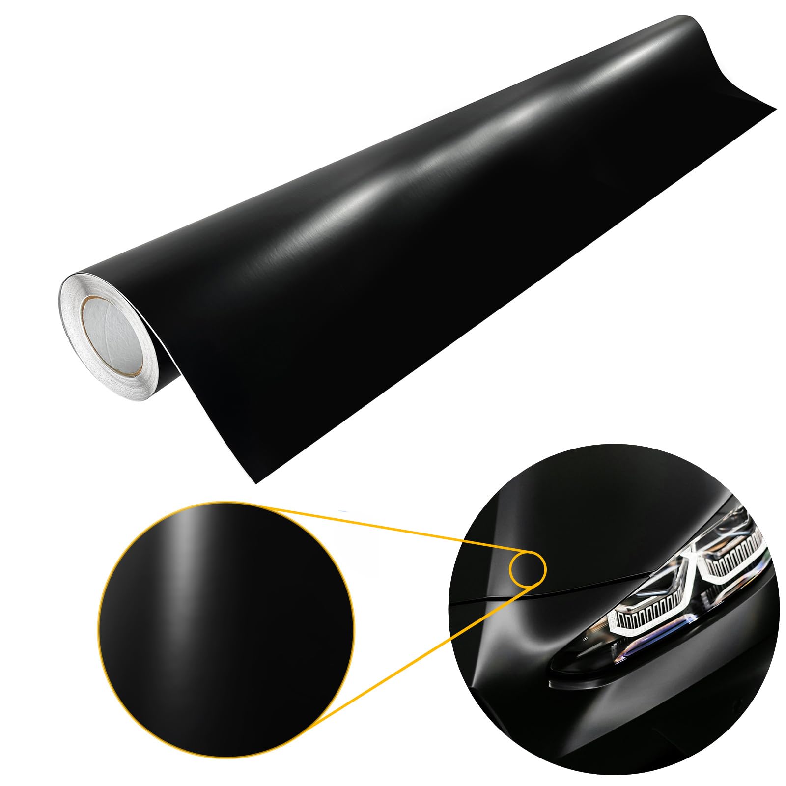 DecoMeister Autofolie matt 151x100 cm | Klebefolie Auto mit Luftkanal-Kleber und UV-Schutz | Selbstklebend Folie für Innen und Außen | Auto Folierung für Tuning | Carwrappingfolie | Schwarz Matt DecoMeister Autofolie matt 151x100 cm | Klebefolie Auto mit Luftkanal-Kleber und UV-Schutz | Selbstklebend Folie für Innen und Außen | Auto Folierung für Tuning | Carwrappingfolie | Schwarz Matt von DecoMeister
