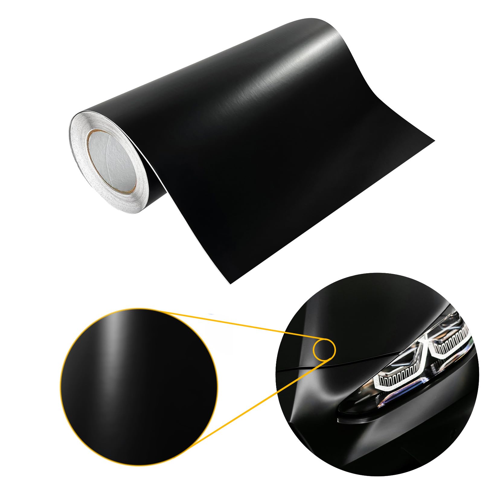 DecoMeister Autofolie matt 50x1000 cm | Klebefolie Auto mit Luftkanal-Kleber und UV-Schutz | Selbstklebend Folie für Innen und Außen | Auto Folierung für Tuning | Carwrappingfolie | Schwarz Matt DecoMeister Autofolie matt 50x1000 cm | Klebefolie Auto mit Luftkanal-Kleber und UV-Schutz | Selbstklebend Folie für Innen und Außen | Auto Folierung für Tuning | Carwrappingfolie | Schwarz Matt von DecoMeister