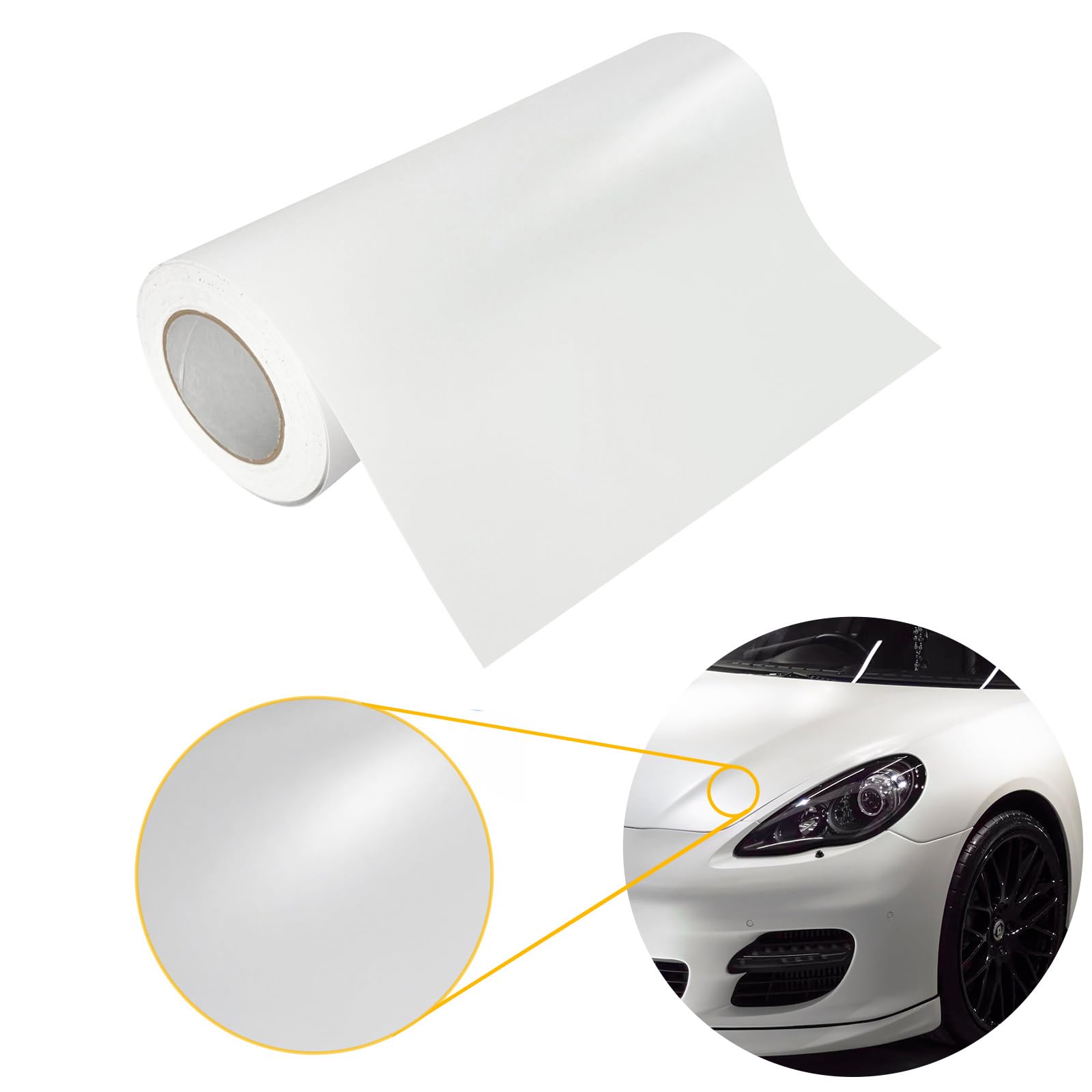 DecoMeister Autofolie matt 50x1000 cm | Klebefolie Auto mit Luftkanal-Kleber und UV-Schutz | Selbstklebend Folie für Innen und Außen | Auto Folierung für Tuning | Carwrappingfolie | Weiß Matt DecoMeister Autofolie matt 50x1000 cm | Klebefolie Auto mit Luftkanal-Kleber und UV-Schutz | Selbstklebend Folie für Innen und Außen | Auto Folierung für Tuning | Carwrappingfolie | Weiß Matt von DecoMeister