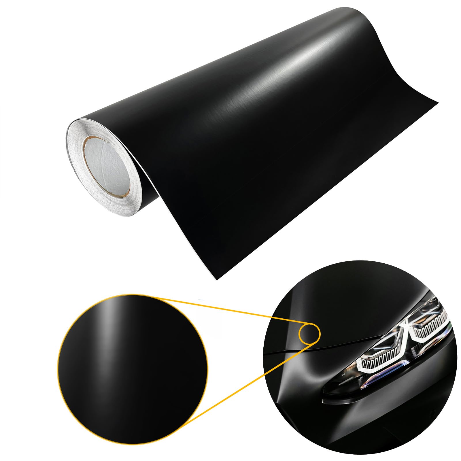 DecoMeister Autofolie matt 75x100 cm | Klebefolie Auto mit Luftkanal-Kleber und UV-Schutz | Selbstklebend Folie für Innen und Außen | Auto Folierung für Tuning | Carwrappingfolie | Schwarz Matt DecoMeister Autofolie matt 75x100 cm | Klebefolie Auto mit Luftkanal-Kleber und UV-Schutz | Selbstklebend Folie für Innen und Außen | Auto Folierung für Tuning | Carwrappingfolie | Schwarz Matt von DecoMeister
