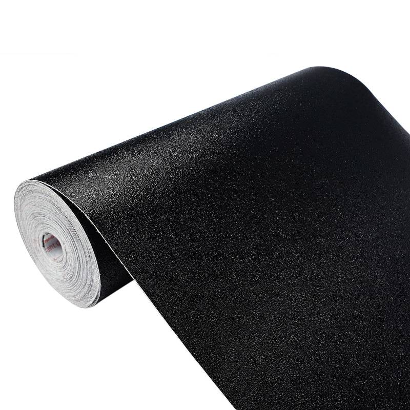 Ladekanten Schwellerschutz Tuningfolie Auto-Folie Motorrad Lackschutzfolie Türschwellerschutz B Säulen Verkleidung Extrastark PKW Schwarz Matt Geprägt Strukturiert 22x100 cm Auto Lackschutz von DecoMeister