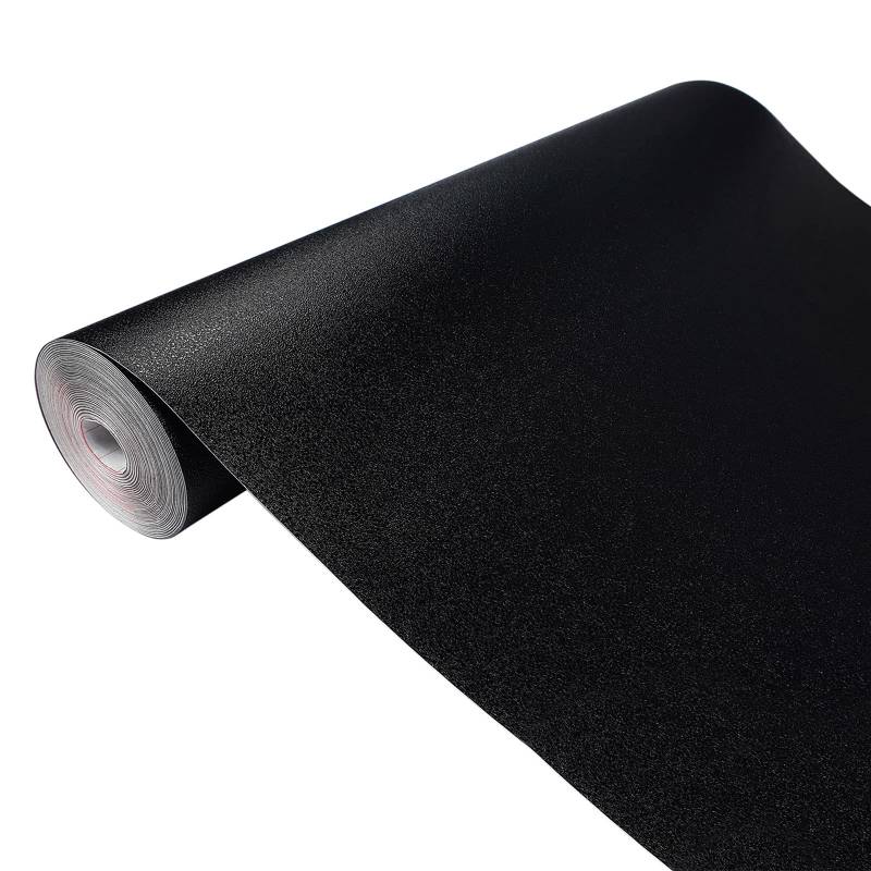 Ladekanten Schwellerschutz Tuningfolie Auto-Folie Motorrad Lackschutzfolie Türschwellerschutz B Säulen Verkleidung Extrastark PKW Schwarz Matt Geprägt Strukturiert 33x100 cm Auto Lackschutz von DecoMeister