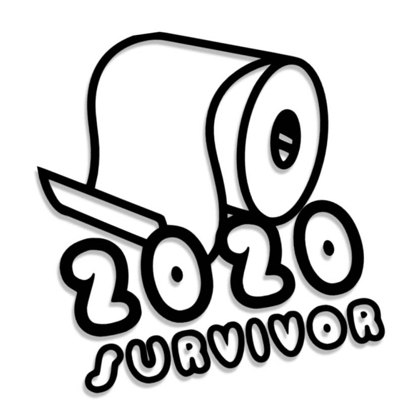 Decus Shop 2020 Survivor Toilettenpapier 3237 // Sticker Aufkleber vers. Größe Farbe von Decus Shop