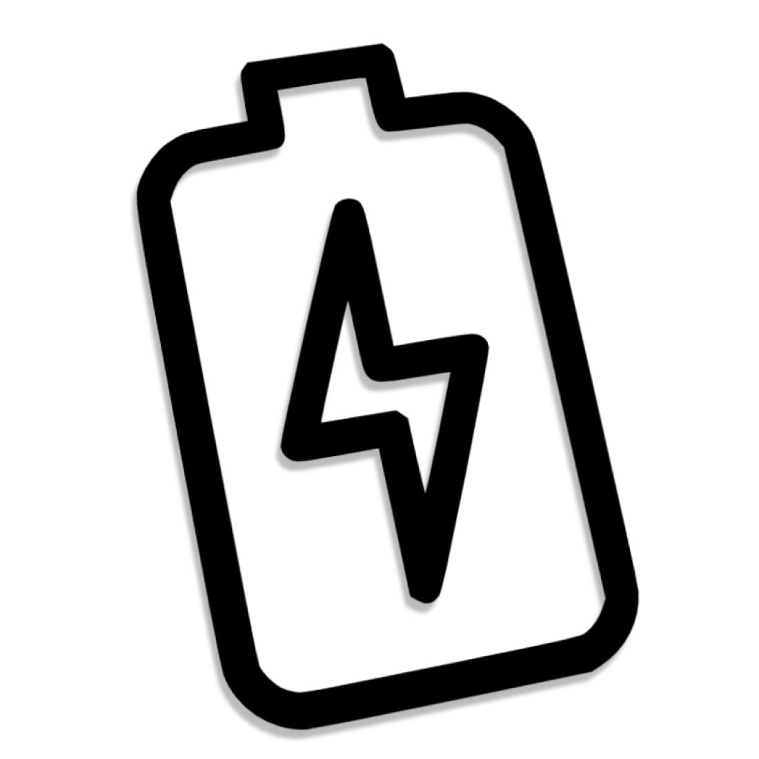 Decus Shop Batterie Strom Blitz 2716 // Sticker Aufkleber vers. Größe Farbe von Decus Shop