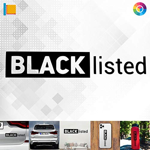 Decus Shop Black Listed 2702 // Sticker Aufkleber vers. Größe Farbe von Decus Shop