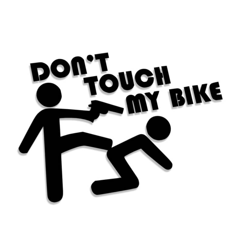 Decus Shop Dont Touch My Bike 2782 // Sticker Aufkleber vers. Größe Farbe von Decus Shop