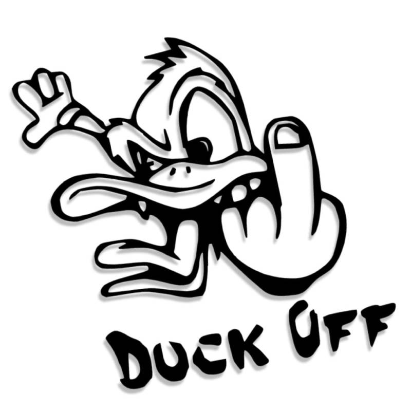 Decus Shop Duck Off 2788 // Sticker Aufkleber vers. Größe Farbe von Decus Shop