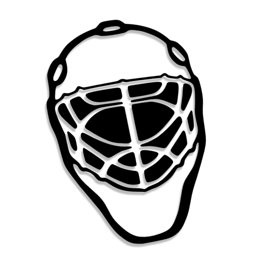 Decus Shop Hockey Torwart Maske 2885 // Sticker Aufkleber vers. Größe Farbe von Decus Shop
