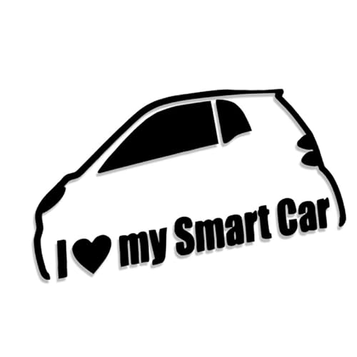 Decus Shop I Love My smart car 2902 // Sticker Aufkleber vers. Größe Farbe von Decus Shop