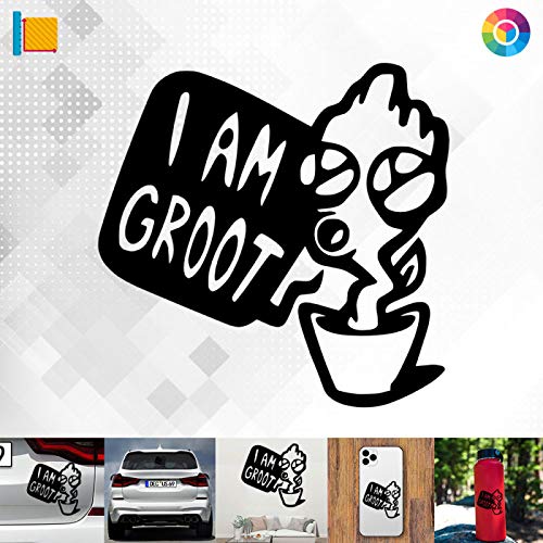 Decus Shop I am Groot 2897 // Sticker Aufkleber vers. Größe Farbe von Decus Shop