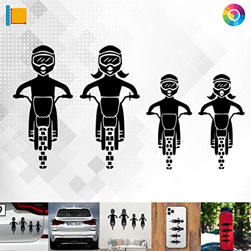 Decus Shop Motocross Familie 2994 // Sticker Aufkleber vers. Größe Farbe von Decus Shop