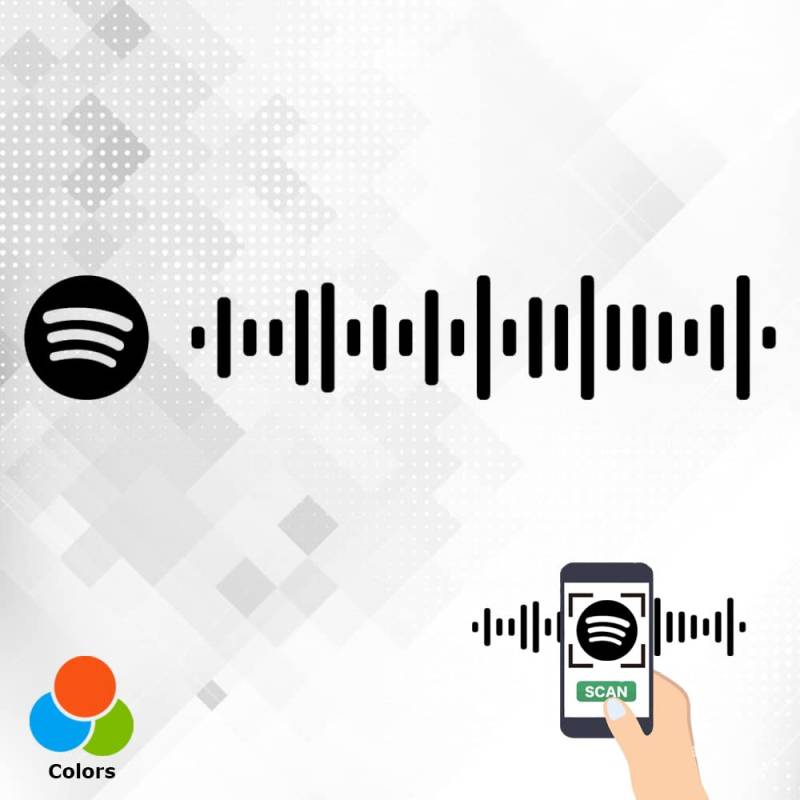 Decus Shop Personalisierte Spotify Code Aufkleber Musik Scannen Song Anpassen für BBF Paare Geburtstag Jubiläum von Decus Shop
