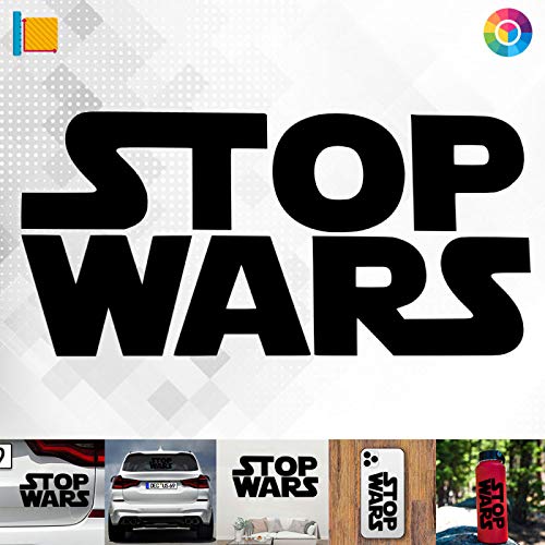 Decus Shop Stop Wars 3104 // Sticker Aufkleber vers. Größe Farbe von Decus Shop