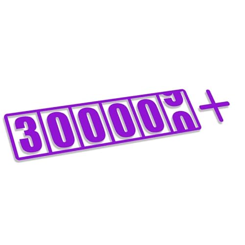 Decus 300000 Kilometer TACHO L 1166 (violett) // Sticker OEM JDM Style Aufkleber von Decus