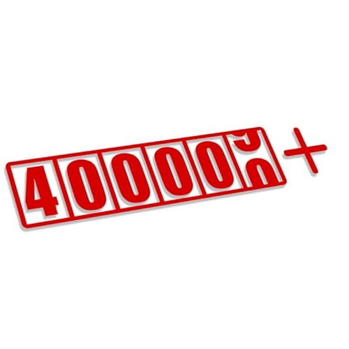 Decus 400000 Kilometer TACHO XL 1172 (rot) // Sticker JDM Style Aufkleber von Decus