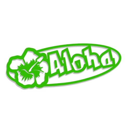Decus Aloha Hawaii XL 0239 (grün) // Sticker OEM JDM Style Aufkleber von Decus