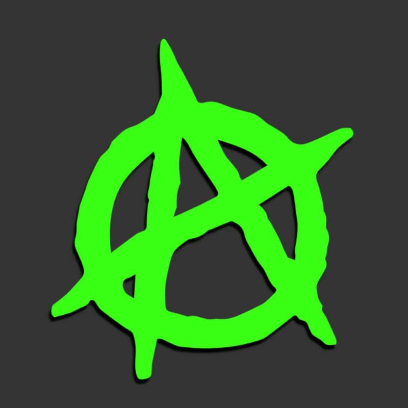 Decus Anarchy L 0170 (neon grün) // Sticker OEM JDM Style Aufkleber von Decus