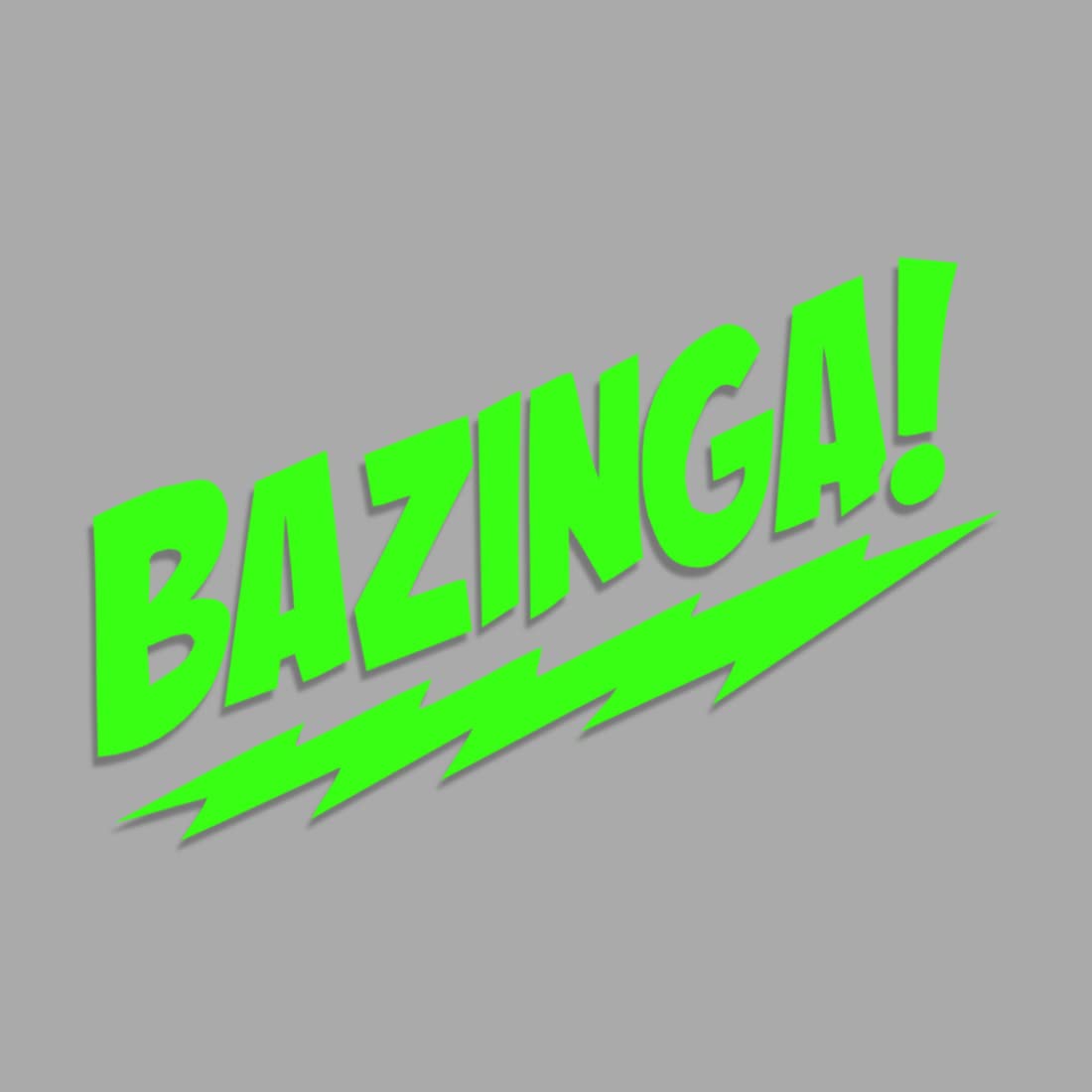 Decus Bazinga XXL 0017 (neon grün) // Sticker OEM JDM Style Aufkleber von Decus