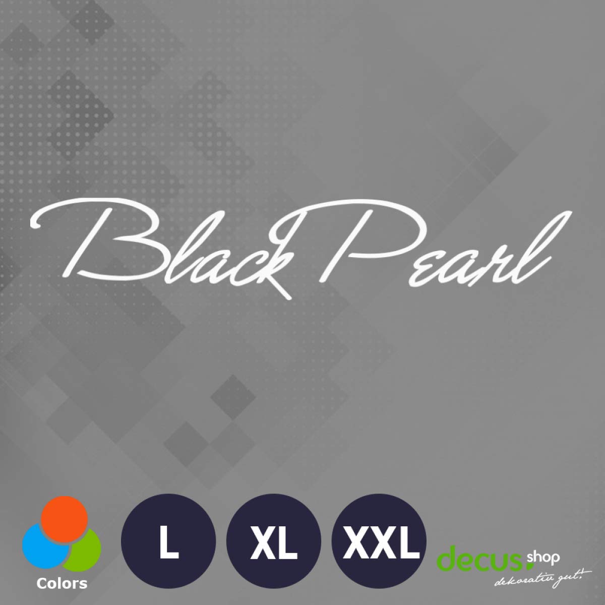 Decus Black Pearl XXL 0014 (weiß) // Sticker OEM JDM Style Aufkleber von Decus