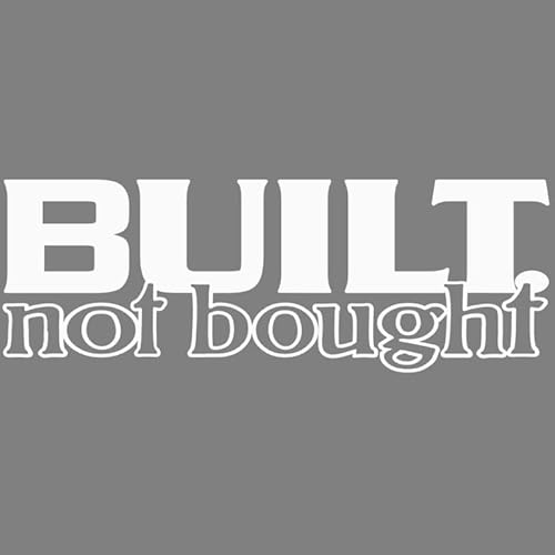Decus Built NOT Bought L 1193 (weiß) // Sticker OEM JDM Style Aufkleber von Decus