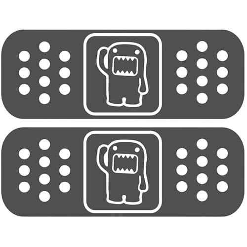 Decus DOMO KUN PFLASTER SMALL 2ST XXL 1026 (grau) // Sticker OEM JDM Style Aufkleber von Decus
