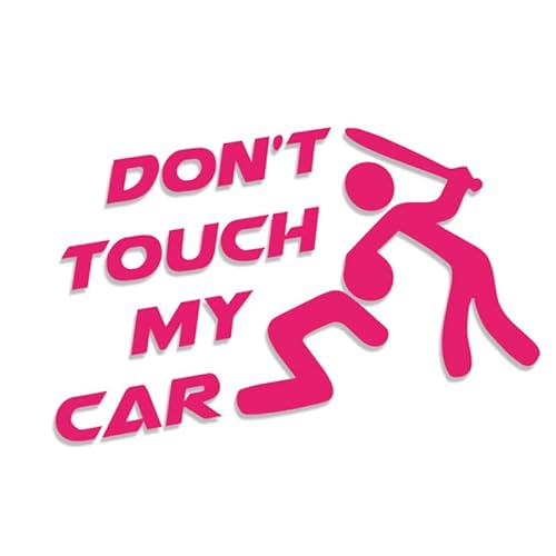 Decus Don't Touch My car L 0088 (rosa) // Sticker OEM JDM Style Aufkleber von Decus