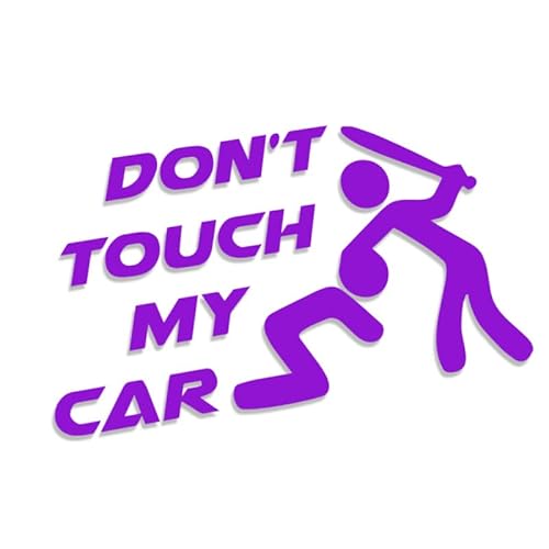 Decus Don't Touch My car L 0088 (violett) // Sticker OEM JDM Style Aufkleber von Decus