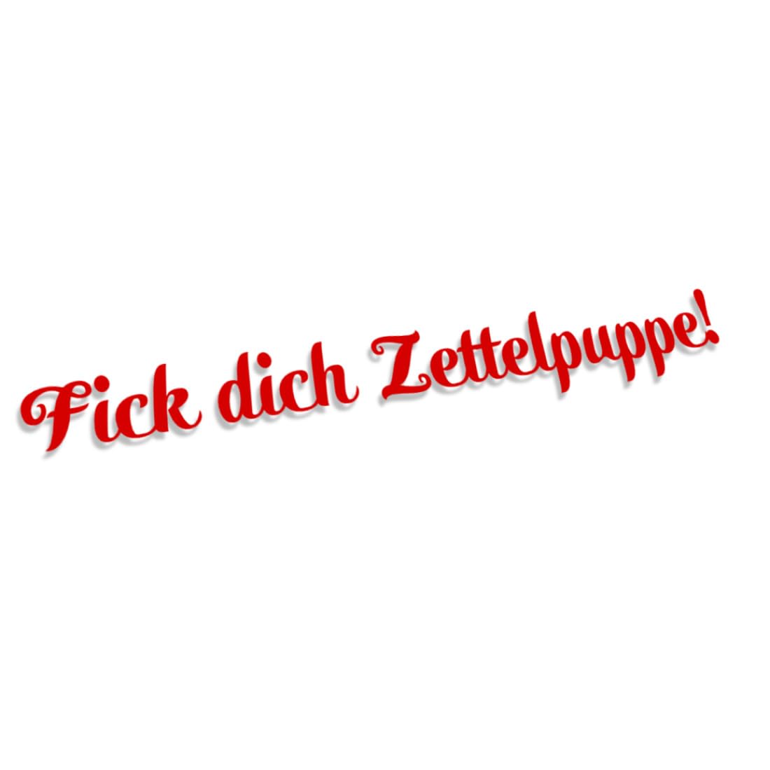 Decus FICK Dich ZETTELPUPPE L 1819 (rot) // Sticker OEM JDM Style Aufkleber von Decus