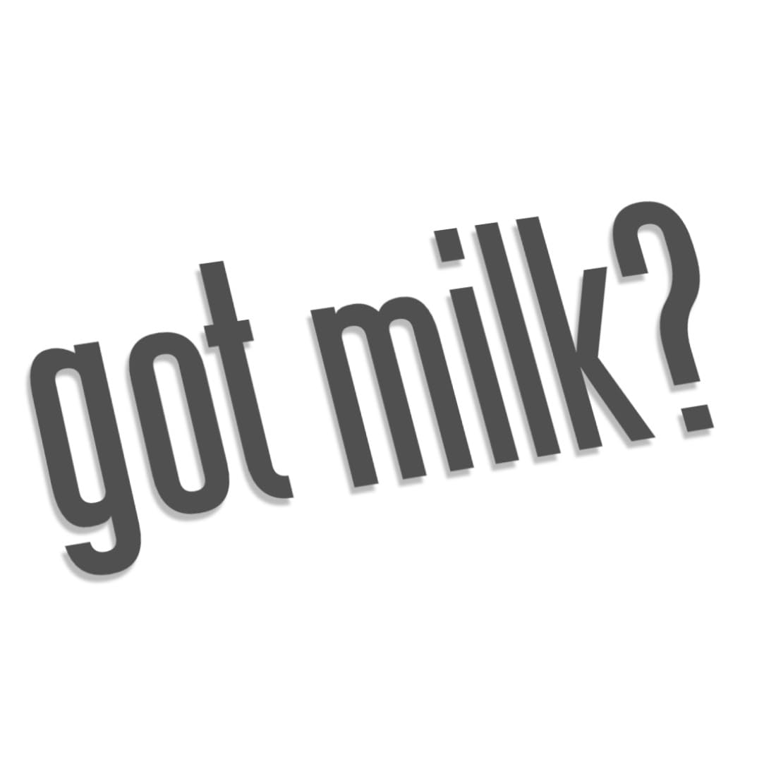 Decus GOT Milk L 1902 (grau) // Sticker OEM JDM Style Aufkleber von Decus