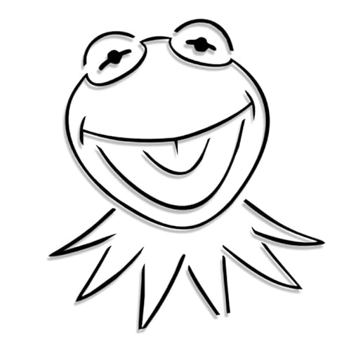 Decus Kermit The Frog XXL 2091 (schwarz) // Sticker OEM JDM Style Aufkleber von Decus