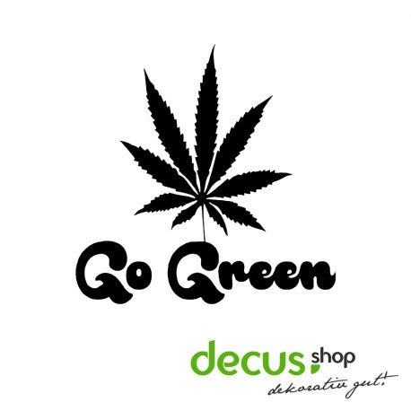 Decus Marijuana Go Green // Sticker OEM JDM Style Aufkleber von Decus