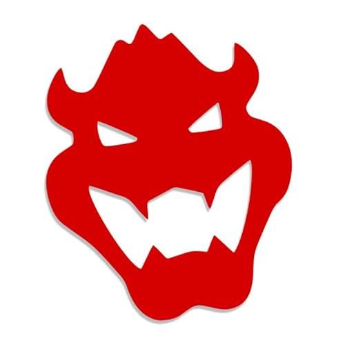 Decus Mario Bowser Kopf XXL 0154 (rot) // Sticker OEM JDM Style Aufkleber von Decus