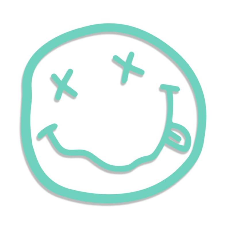 Decus Nirvana Smiley Face Grunge Kurt Cobain L 0166 (Mint) // Sticker OEM JDM Style Aufkleber von Decus
