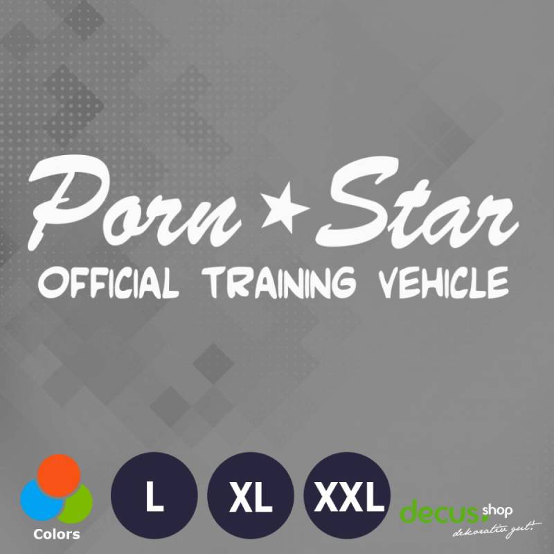 Decus Porn Star Official Training Vehicle XXL 2330 (weiß) // Sticker OEM JDM Style Aufkleber von Decus