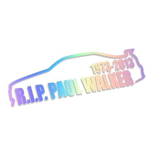 Decus R.I.P. Paul Walker XXL 0111 (Oil Slick Hologramm) // Sticker OEM JDM Style Aufkleber von Decus