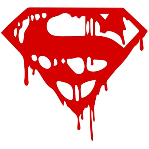 Decus Superman Drip Blood Logo L 0178 (rot) // Sticker OEM JDM Style Aufkleber von Decus