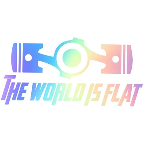 Decus The World is Flat L 0119 (Oil Slick Hologramm) // Sticker OEM JDM Style Aufkleber von Decus