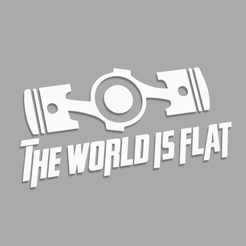 Decus The World is Flat XL 0119 (weiß) // Sticker OEM JDM Style Aufkleber von Decus