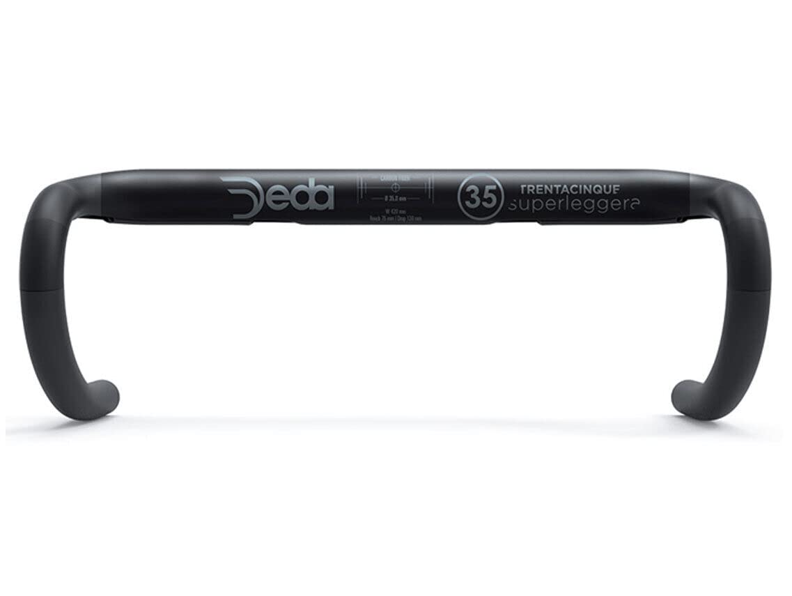 Deda Elementi Unisex 42 cm, SUPERLEGGERA 35 Carbon UD, H/Bar, POB Finish, MY18 Fahrradlenker Erwachsene, Schwarz Deda Elementi Unisex 42 cm, SUPERLEGGERA 35 Carbon UD, H/Bar, POB Finish, MY18 Fahrradlenker Erwachsene, Schwarz von Deda