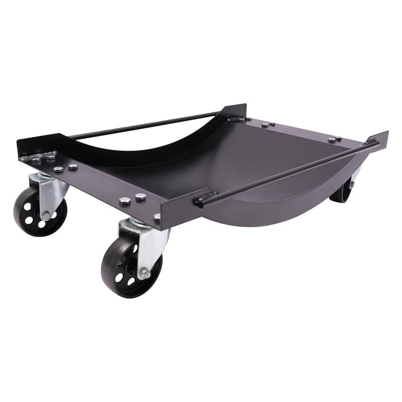 2er Set Fahrzeug Bewegung Werkzeug Rangierhilfe aus Q235 Stahl, 2000 lbs Tragkraft mit 8 Universalrädern Ideal für Autoreparaturen und Garagenorganisation (Schwarz) von DeeDuud