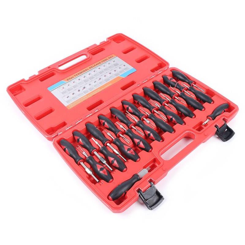 DeeDuud 23-TLG Terminal Removal Tool Kit, Entriegelungswerkzeug KFZ Stecker Auspinnwerkzeug KFZ Set von DeeDuud