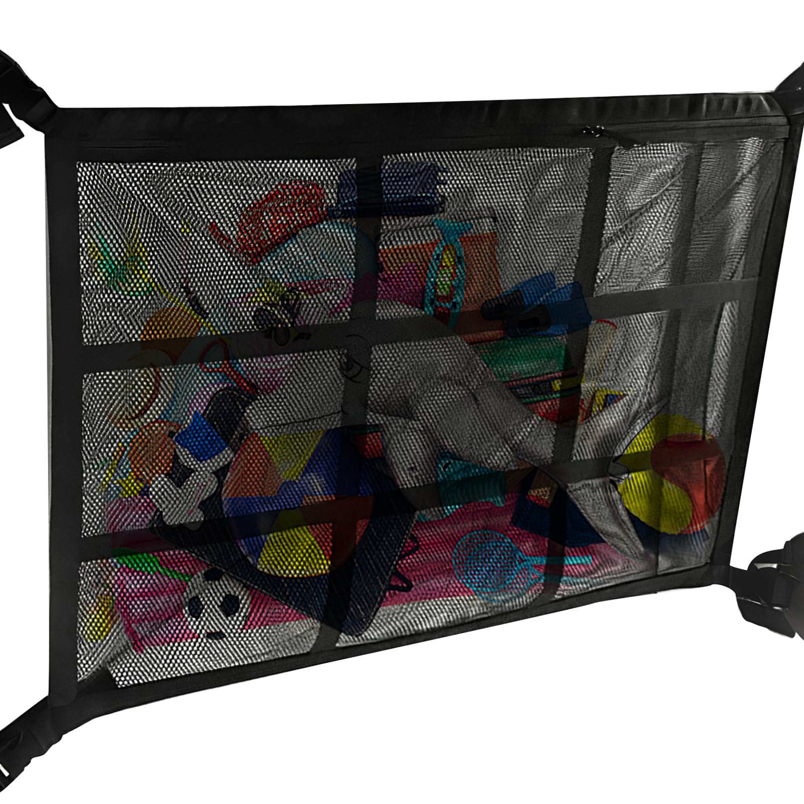Gepäcknetz Auto, 90 * 65cm doppellagige Autodach Aufbewahrung für Decken, Autonetz Organizer für Camping, dachbox, Vier Dacharmlehnen Gepäcknetz Auto, 90 * 65cm doppellagige Autodach Aufbewahrung für Decken, Autonetz Organizer für Camping, dachbox, Vier Dacharmlehnen von Deepton