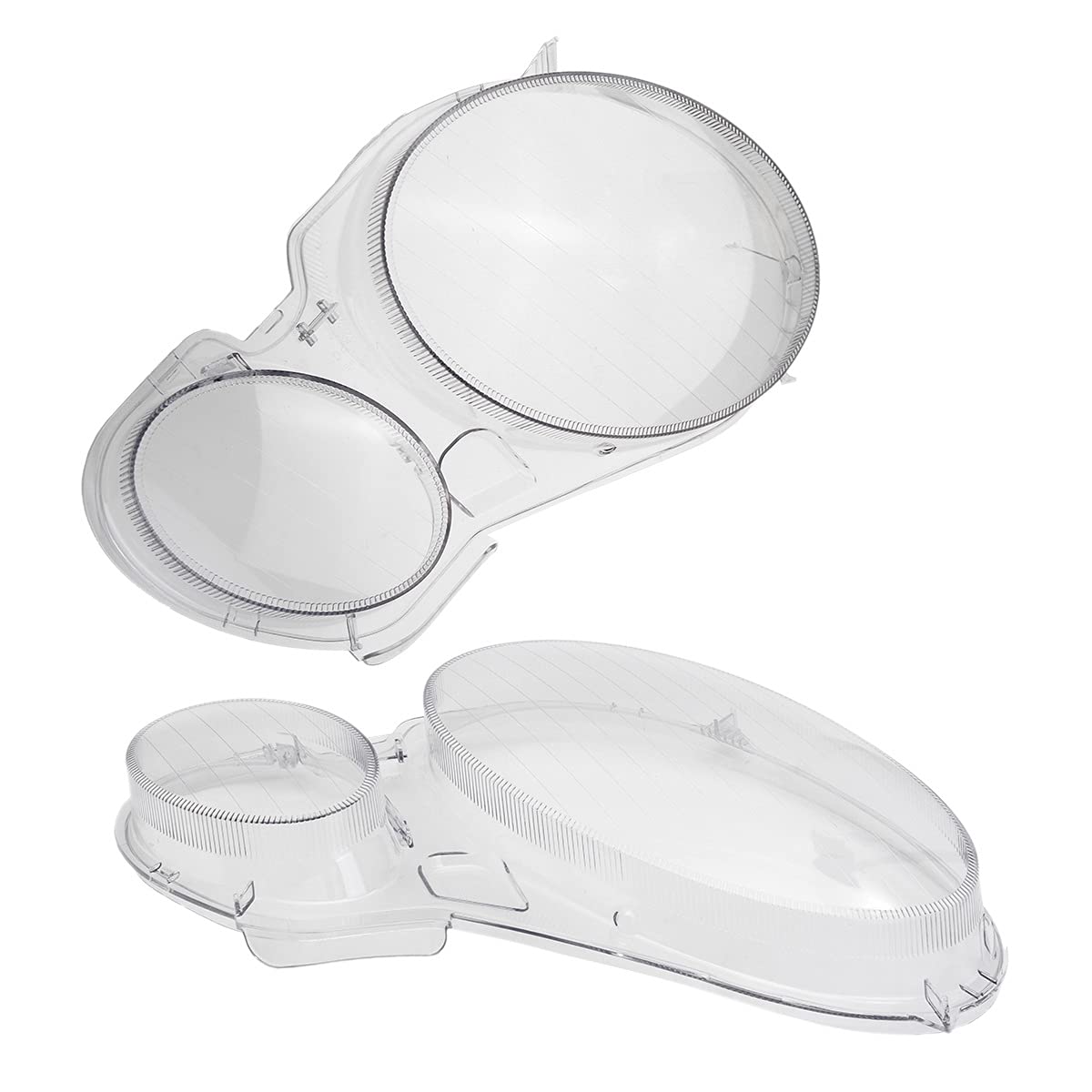 Dehumi Scheinwerfer Objektiv Glas Lampenschirm Scheinwerfer Abdeckung für W211 E240 E200 E350 E280 E300 06-08 (transparent, Halogen, Polycarbonat, Front, Auto, Scheinwerferabdeckung,) von Dehumi
