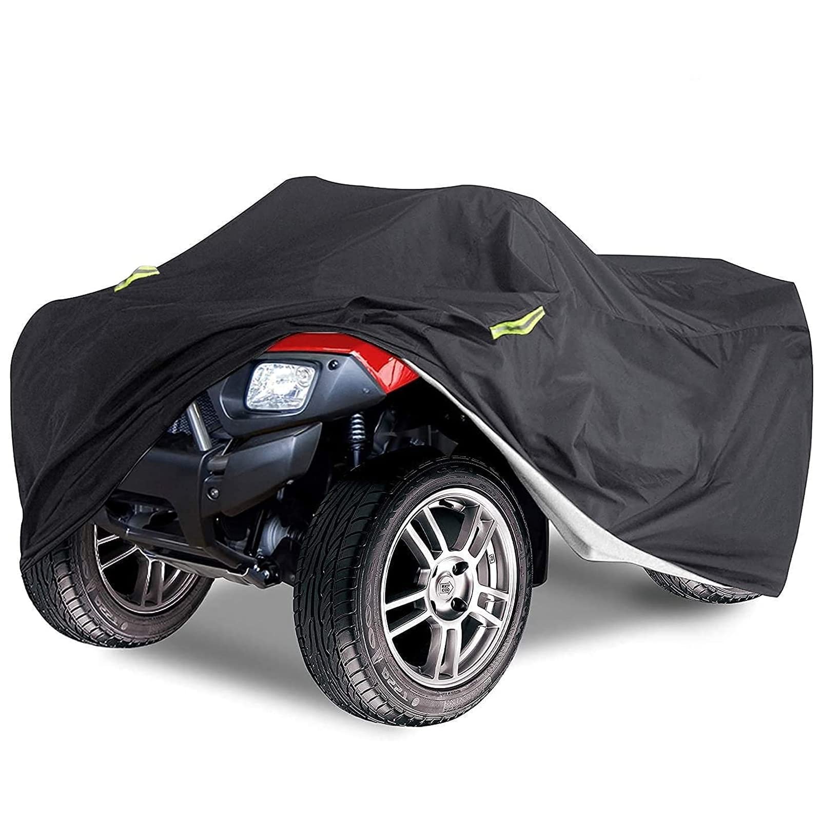 Delixike ATV-Abdeckung,wasserdicht und strapazierfähig,für Motorräder,staubdicht,für den Außenbereich, ATV, UV-Abdeckung für Honda amaha Suzuki YA2YV, langlebige Quad Storage Abdeckung von Delixike