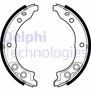 Bremsbackensatz, Feststellbremse Hinterachse Delphi LS1962 von Delphi
