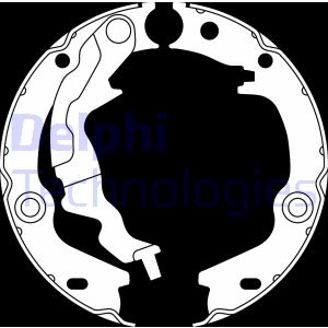 Bremsbackensatz, Feststellbremse Hinterachse Delphi LS2017 Bremsbackensatz, Feststellbremse Hinterachse Delphi LS2017 von Delphi