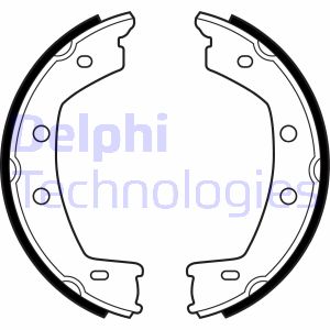 Bremsbackensatz, Feststellbremse Hinterachse Delphi LS2030 Bremsbackensatz, Feststellbremse Hinterachse Delphi LS2030 von Delphi