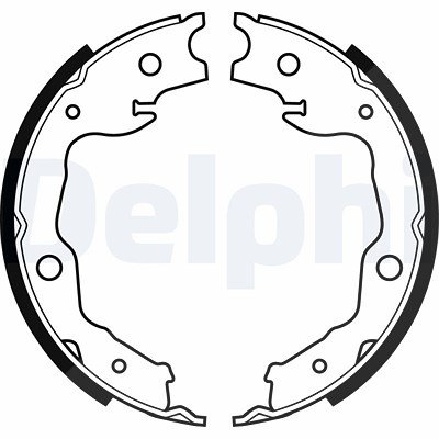 Delphi Bremsbackensatz, Feststellbremse [Hersteller-Nr. LS1999] für Nissan, Renault, Toyota von Delphi