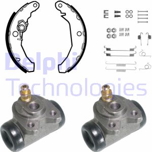 Bremsbackensatz Hinterachse Delphi KP733 Bremsbackensatz Hinterachse Delphi KP733 von Delphi